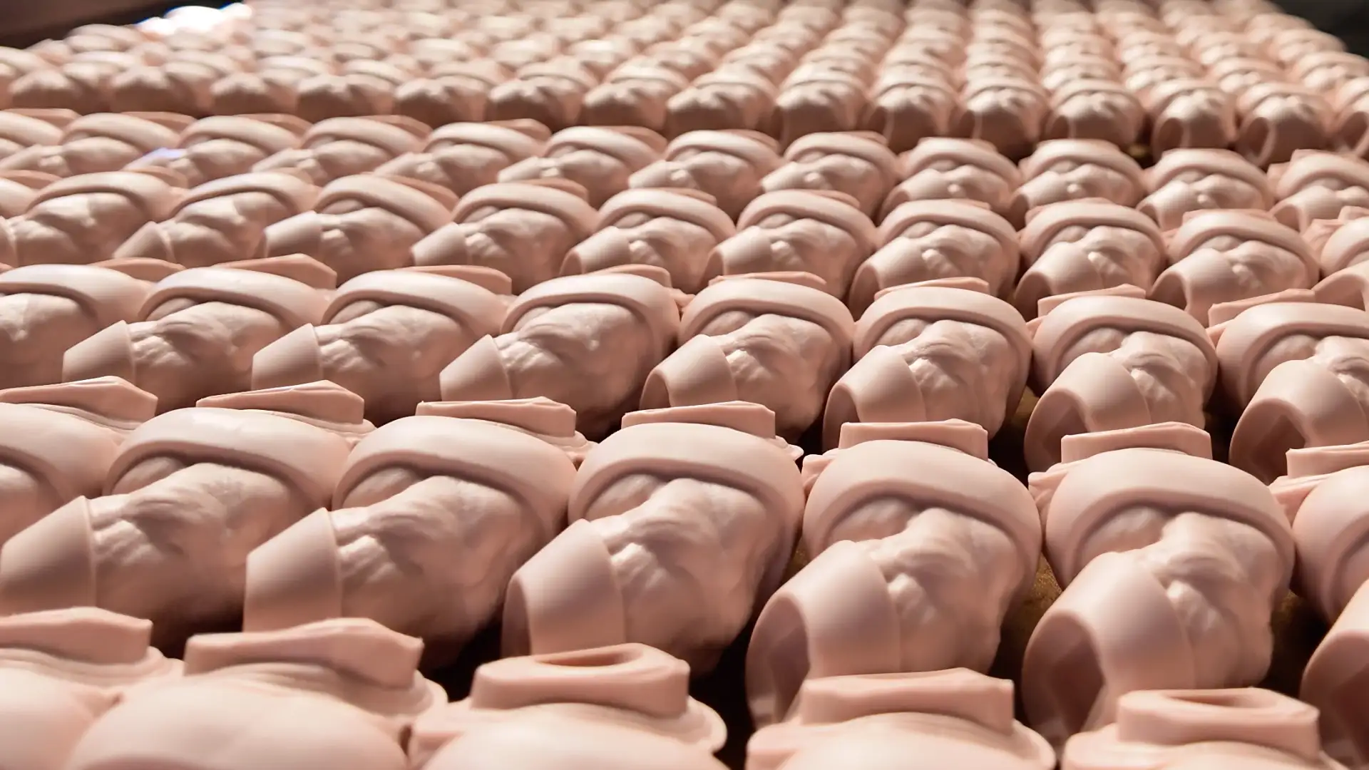 The art toy components ready for oven curing