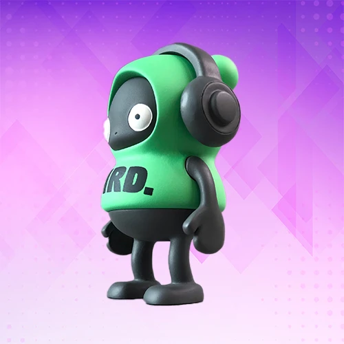 GACHAMON BIRD ,3 inches. Hand-made solid resin