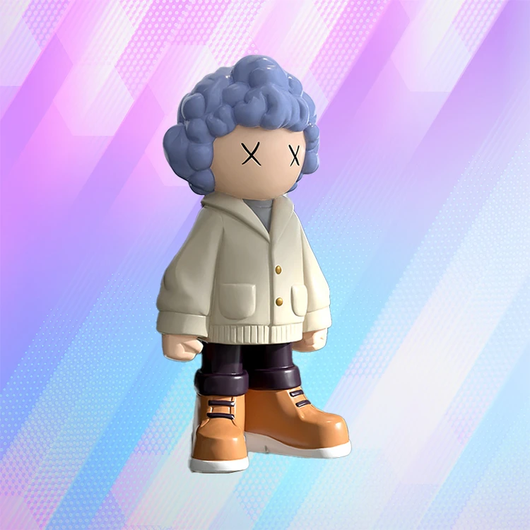 KAWS Doll Fiberglass Sculpture