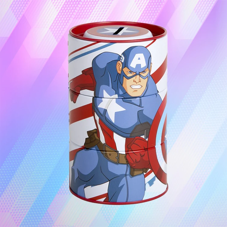 Captain America Metal Piggy Bank