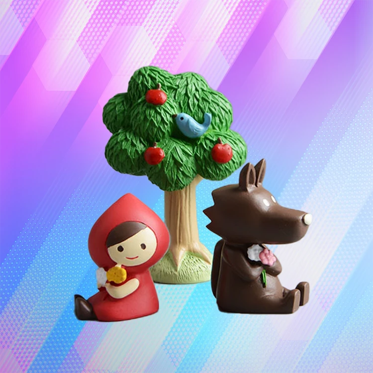 Little Red Riding Hood and Big Bad Wolf PVC Figure