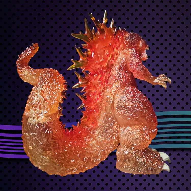 Glass - Gradient Translucent Orange - Red Godzilla Sofubi