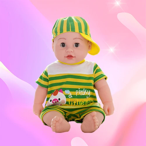 Pose - adjustable little boy vinyl doll toy