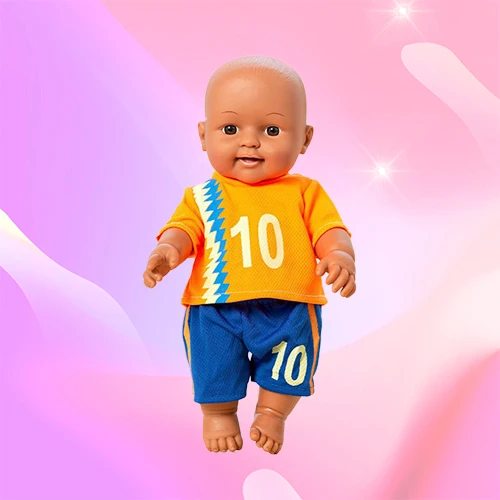 Baby Football Player, Vinyl Doll