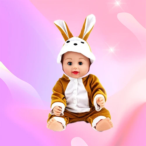 Vinyl doll toy toy in the shape of rabbit ears