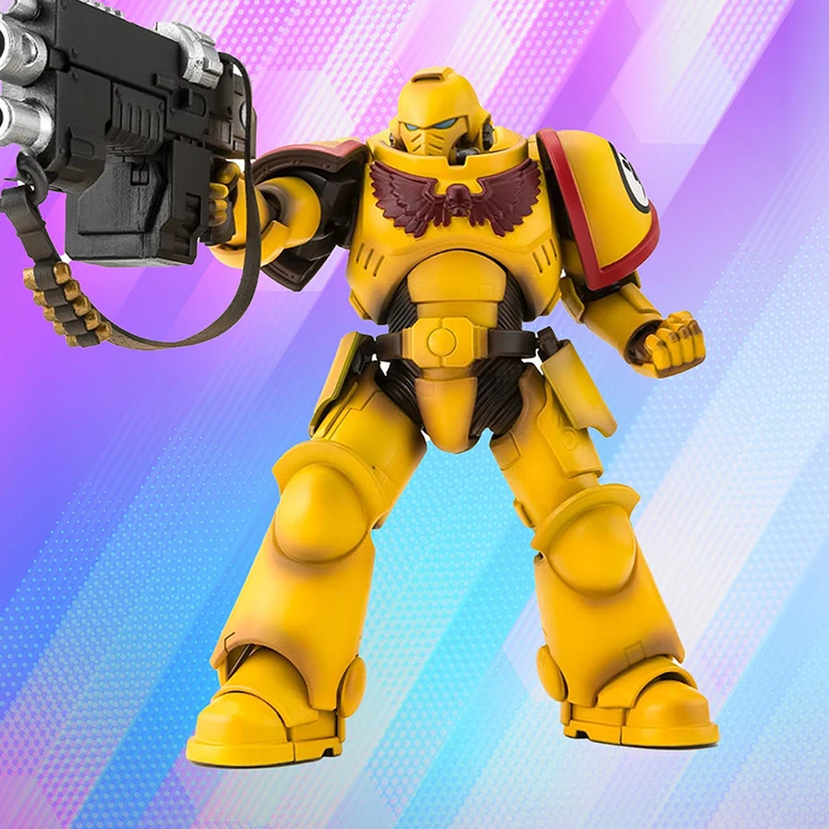 The Imperial Fists Space Marine is from Warhammer