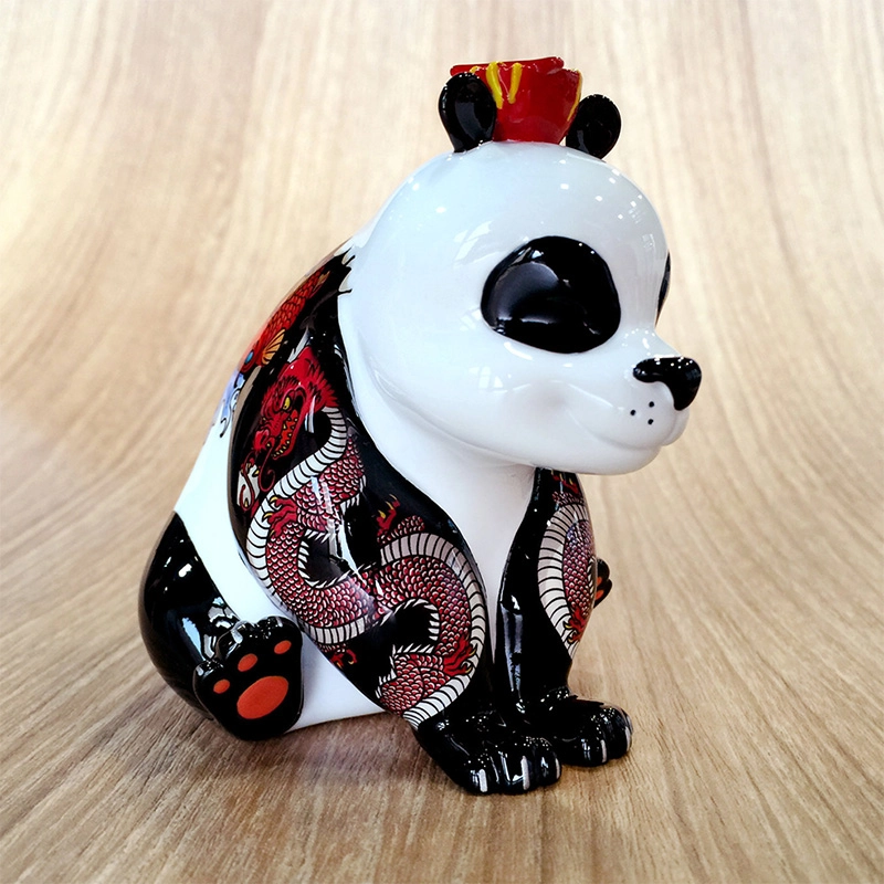 panda art toy, made by PVC