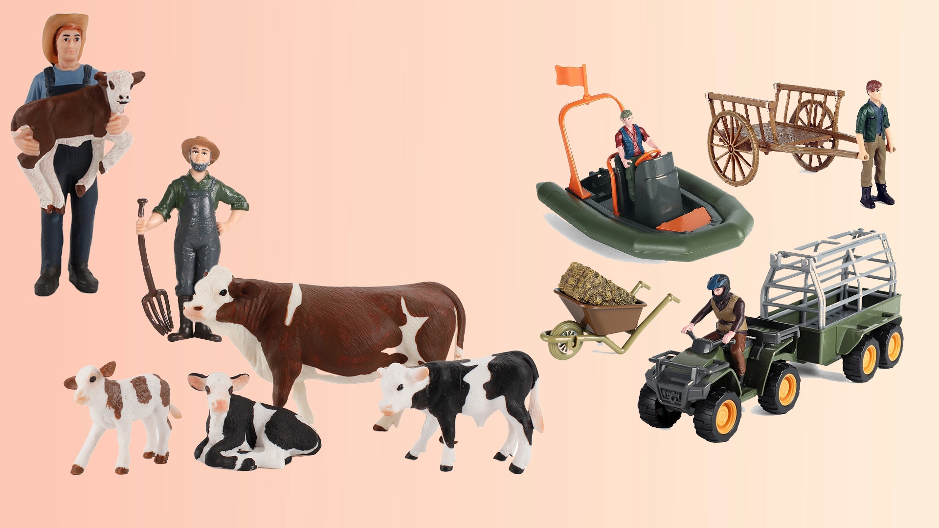Farmer Figures & 1 64 custom farm toys