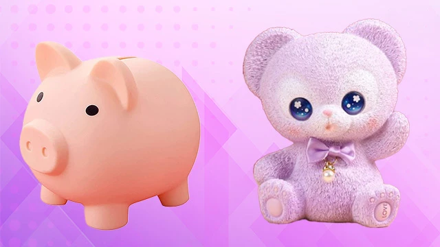 Some beautifully designed piggy bank